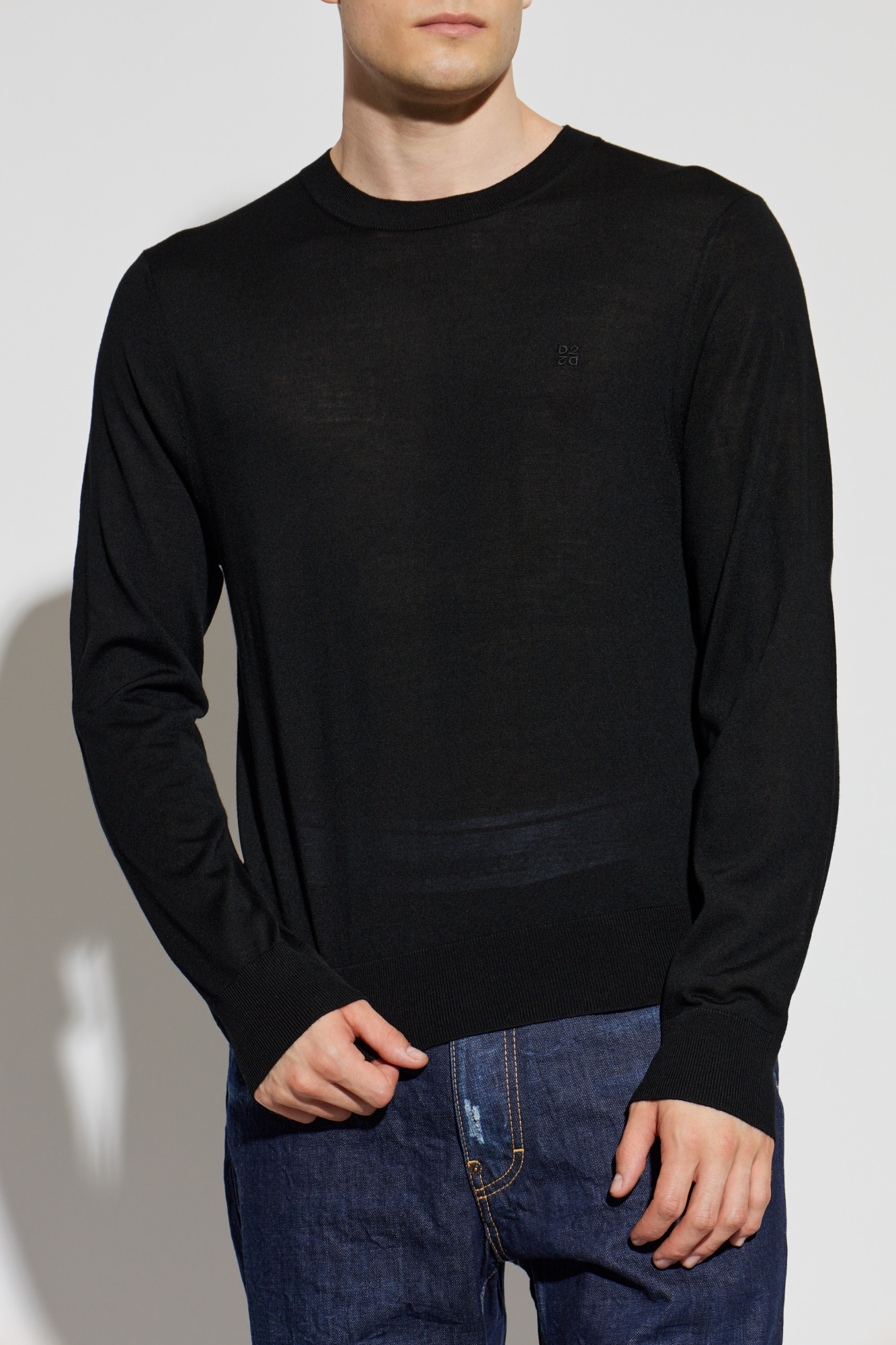 Dsquared2 Wool sweater with embroidered logo | Men's | Vitkac